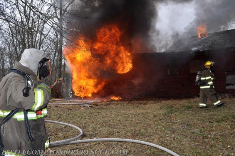 Live Burn Training - Photo Courtesy of Jessica Vandal-Hussey